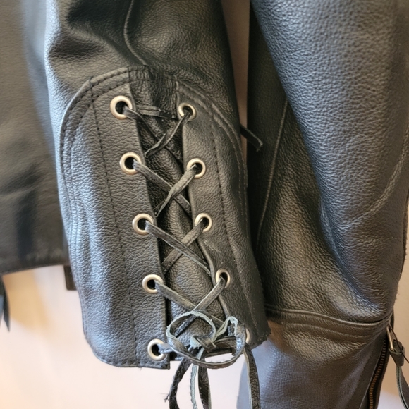 Genuine Leather Moto Jacket - Picture 3 of 12